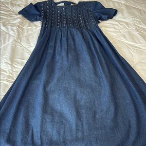 Karin Stevens Vintage Blue Denim Dress